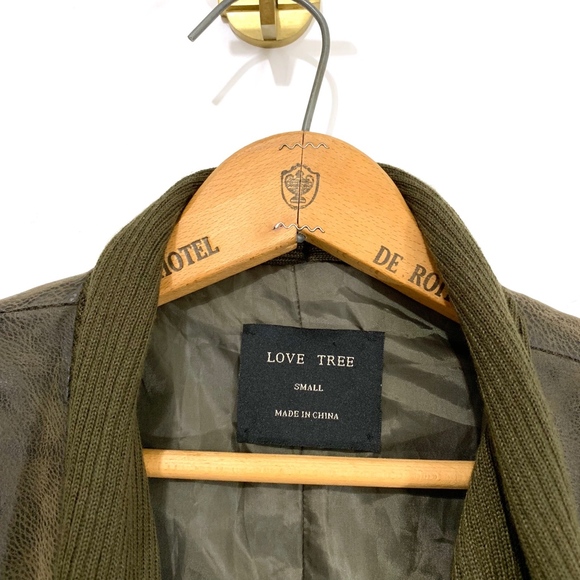 Drape Front Faux Suede Jacket - Picture 3 of 8